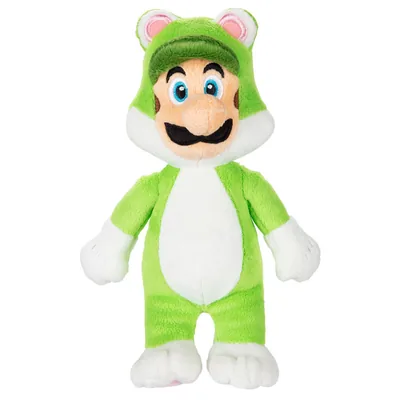 Peluche Luigi Felino Super Mario Nintendo 18cm