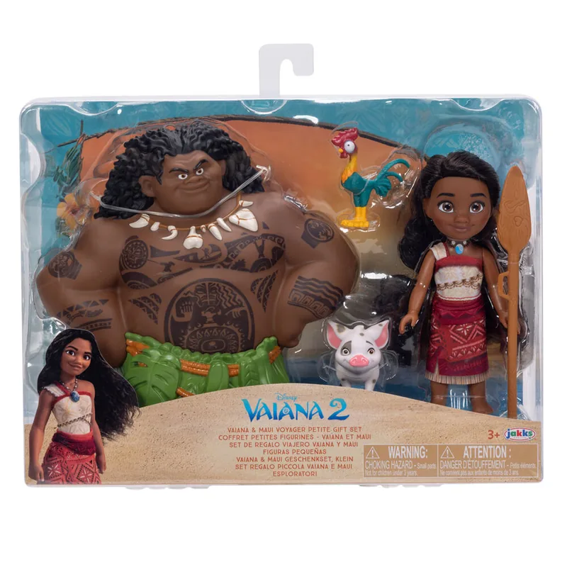 Blister Muñeca Vaiana & Maui Vaiana Moana 2 Disney 15cm
