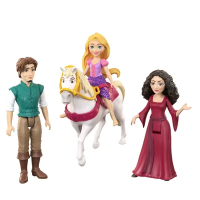 Blister 4 figuras Rapunzel Enredados Disney