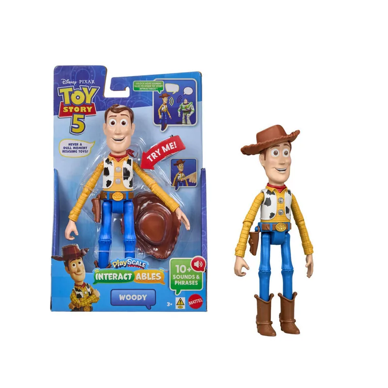 Figura parlanchina Woody Toy Story 5 Disney Pixar 23cm español