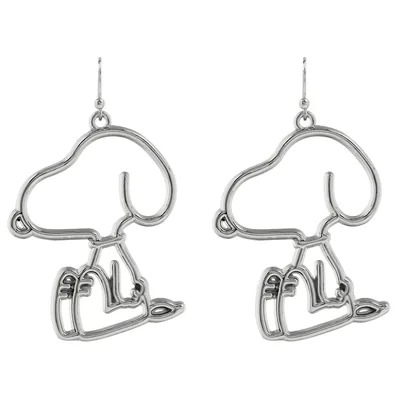 Pendientes Snoopy plata