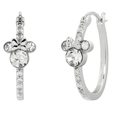 Pendientes Aro Minnie Disney plata