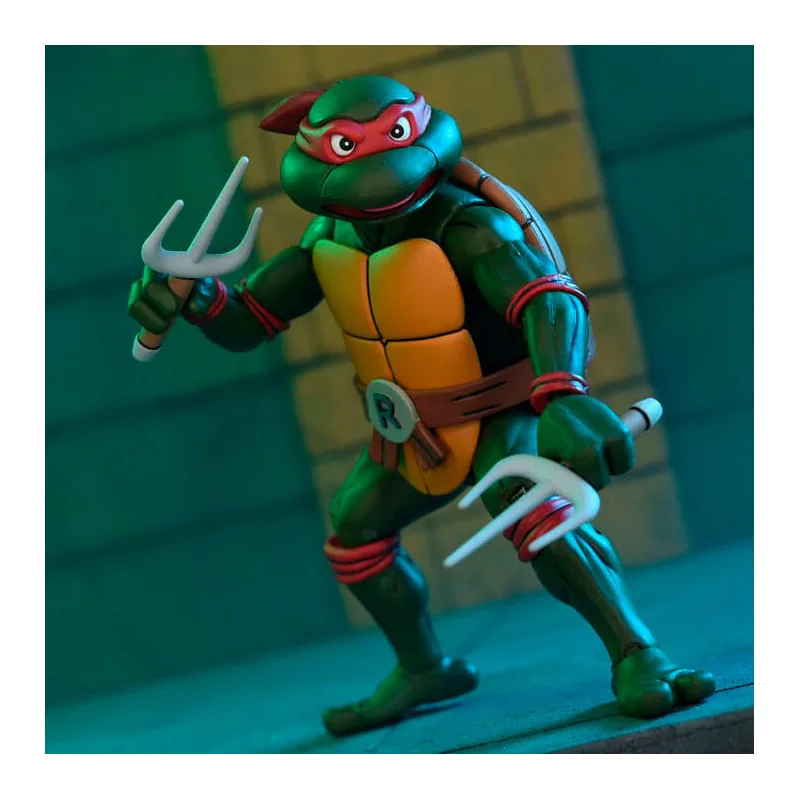 Figura Ultimate Raphael VHS Cartoon Tortugas Ninja 18cm