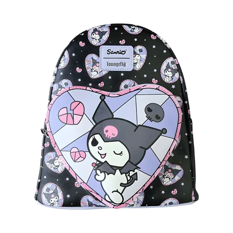 Mochila Stained Glass Kuromi Hello Kittty Loungefly 26cm
