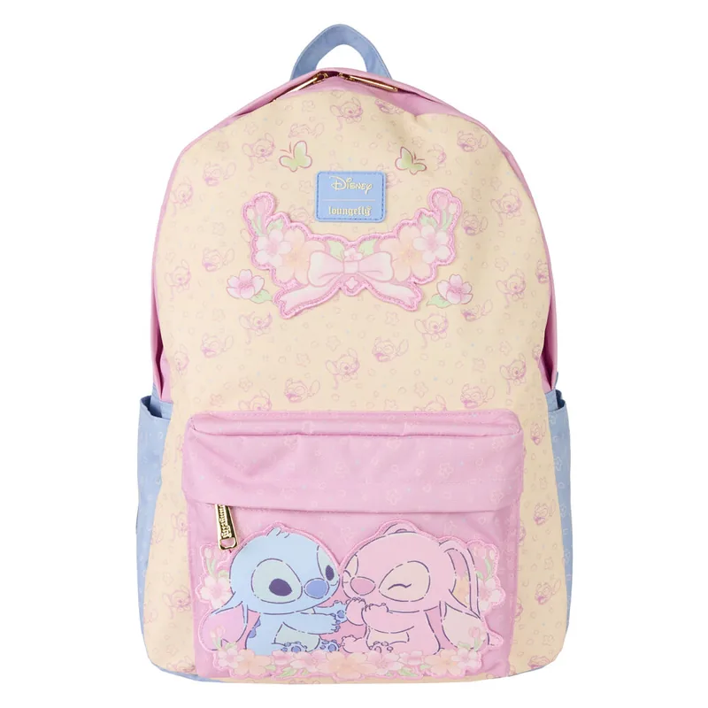 Mochila nylon Stitch & Angel Stitch Disney Loungefly 43cm