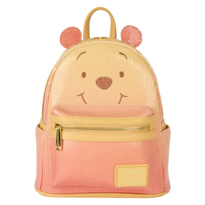 Mochila Sequin Glitter Winnie the Pooh Disney Loungefly