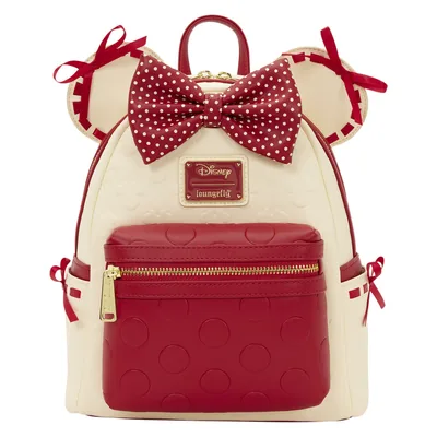 Mochila Rocks the Dots Coquette Minnie Mouse Disney Loungefly 26cm