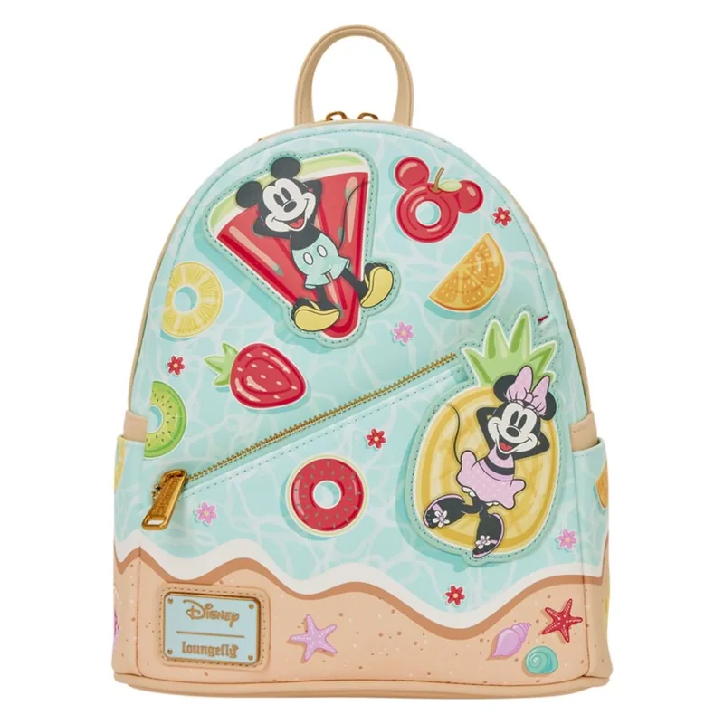 Mochila Disney Mickey & Minnie Beach Fun Loungefly 26cm
