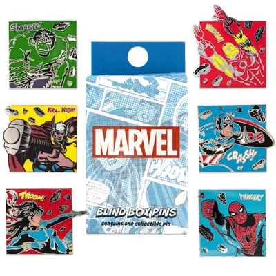 Blind Box Mystery Enamel Pin Marvel Classic Avengers Loungefly