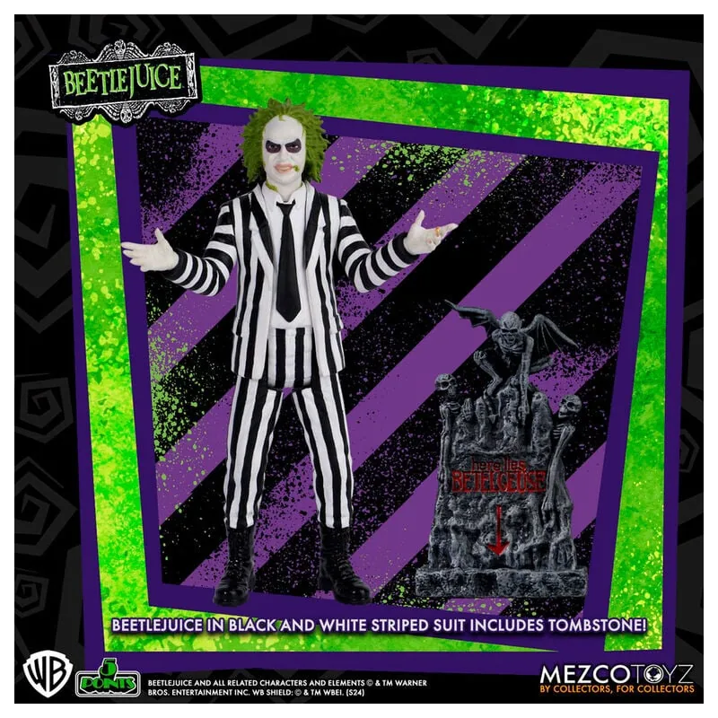 Figura Beetlejuice Striped Suite Beetlejuice 9,5cm