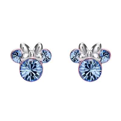 Pendientes Diciembre Minnie Disney plata