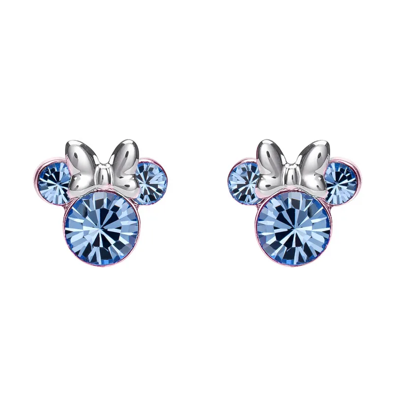 Pendientes Diciembre Minnie Disney plata