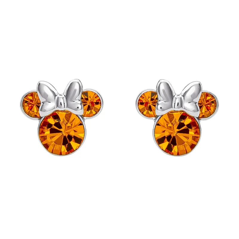 Pendientes Noviembre Minnie Disney plata
