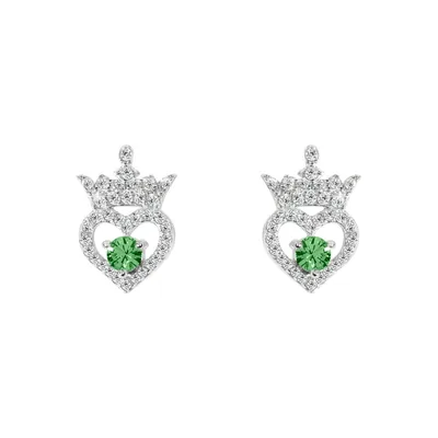 Pendientes Agosto Princesas Disney plata