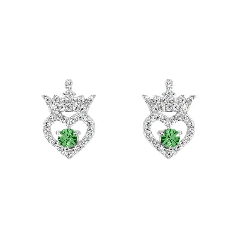 Pendientes Agosto Princesas Disney plata