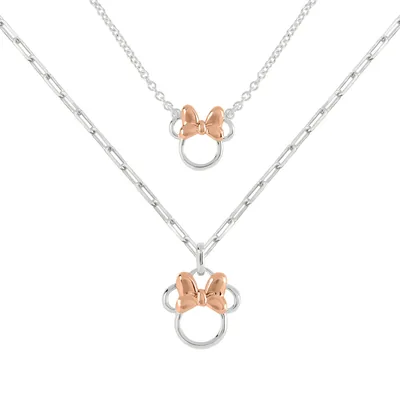 Set 2 Colgantes mama + hija Minnie Disney