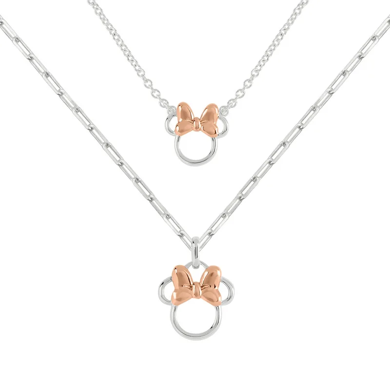 Set 2 Colgantes mama + hija Minnie Disney