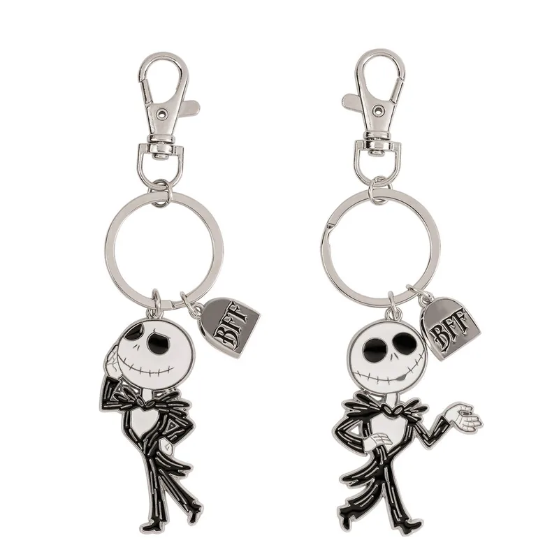 Set 2 Llaveros Jack Skellington Pesadilla Antes de Navidad Disney