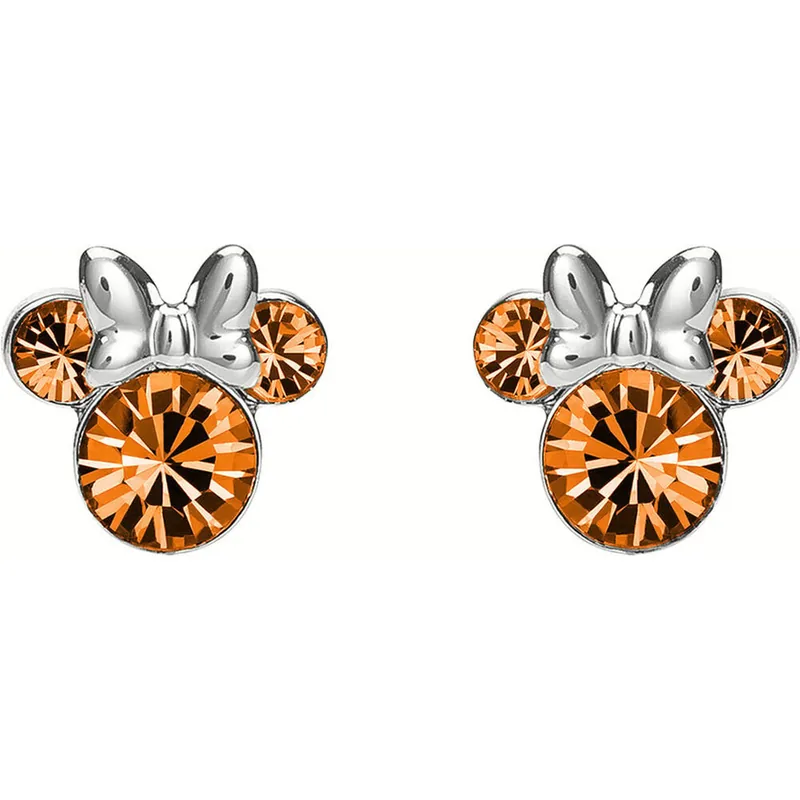 Pendientes Noviembre Minnie Disney plata