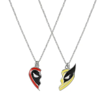 Set 2 Colgantes Deadpool & Wolverine Marvel