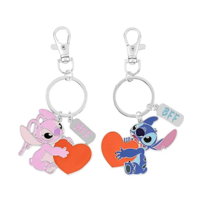 Set 2 Llaveros Angel & Stitch Disney