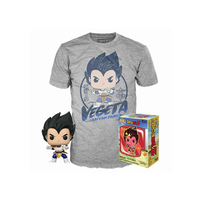 Set figura POP & Tee Dragon Ball Z Vegeta