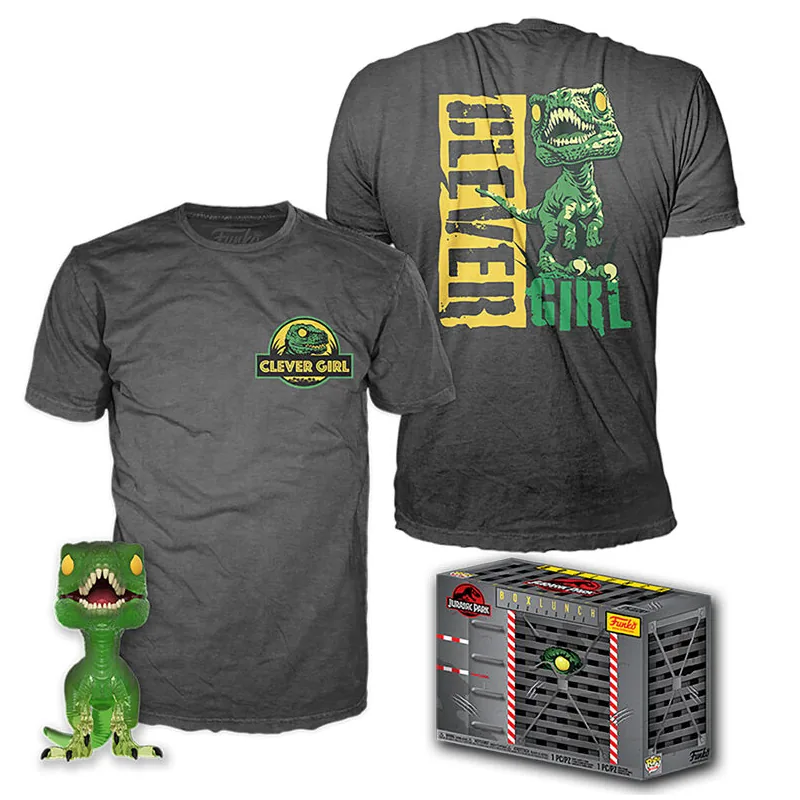 Set figura POP & Tee Jurassic Park Velociraptor Exclusive S
