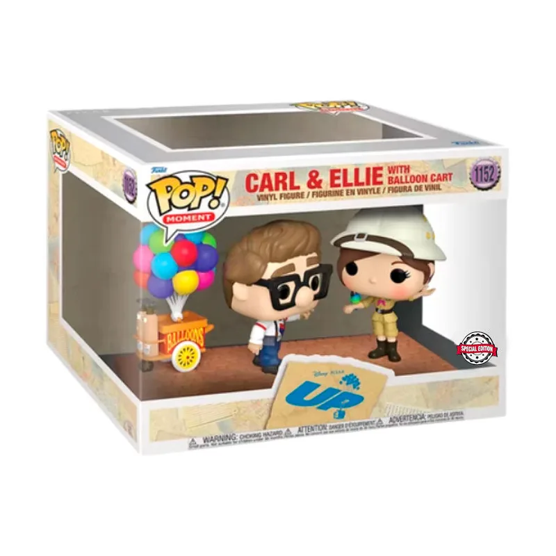 Figura POP Disney Pixar Up Carl & Ellie with Balloon Cart Exclusive