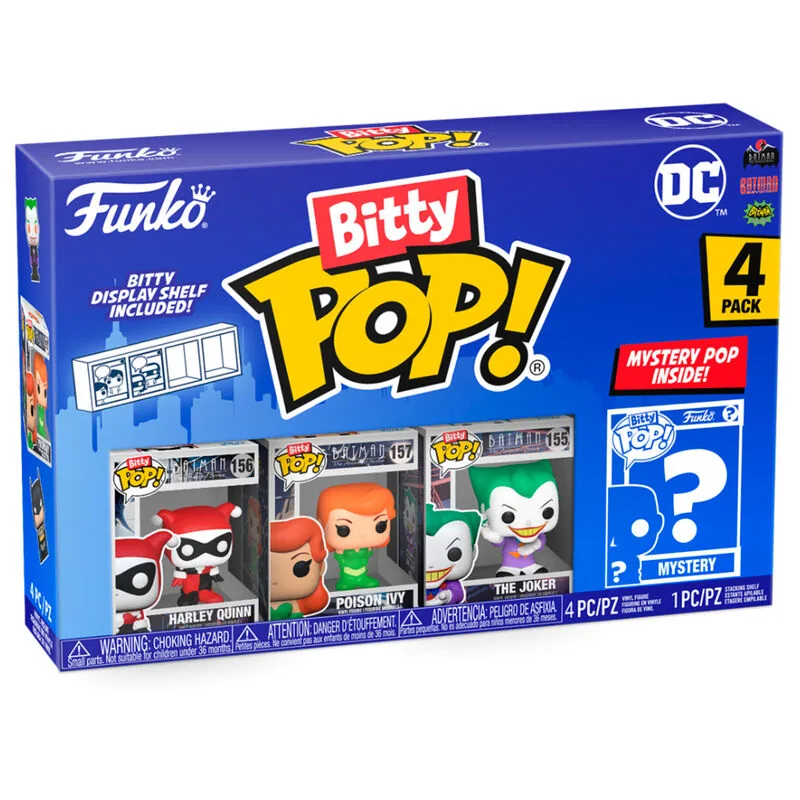 Blister 4 figuras Bitty POP DC Comics Harley Quinn