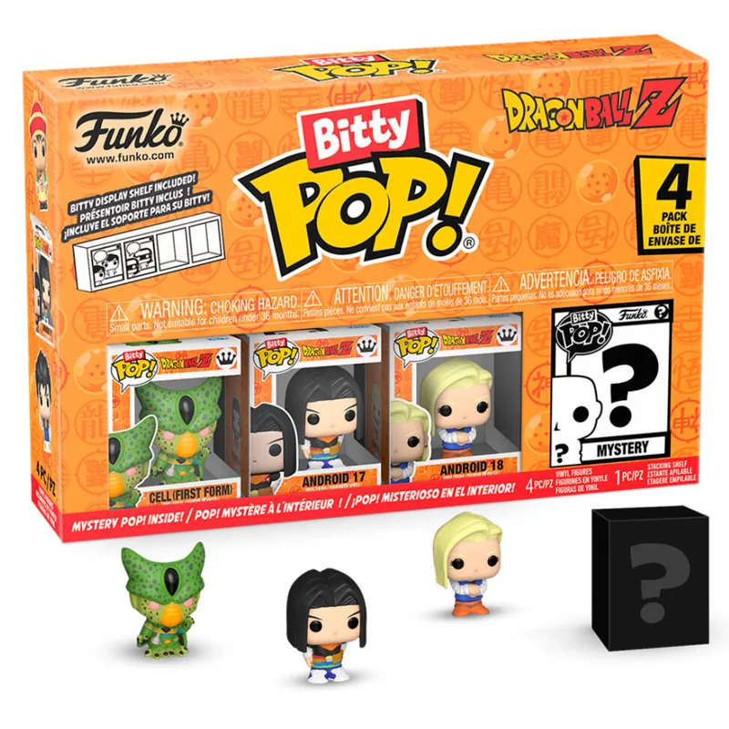 Blister 4 figuras Bitty POP Dragon Ball Z Frieza