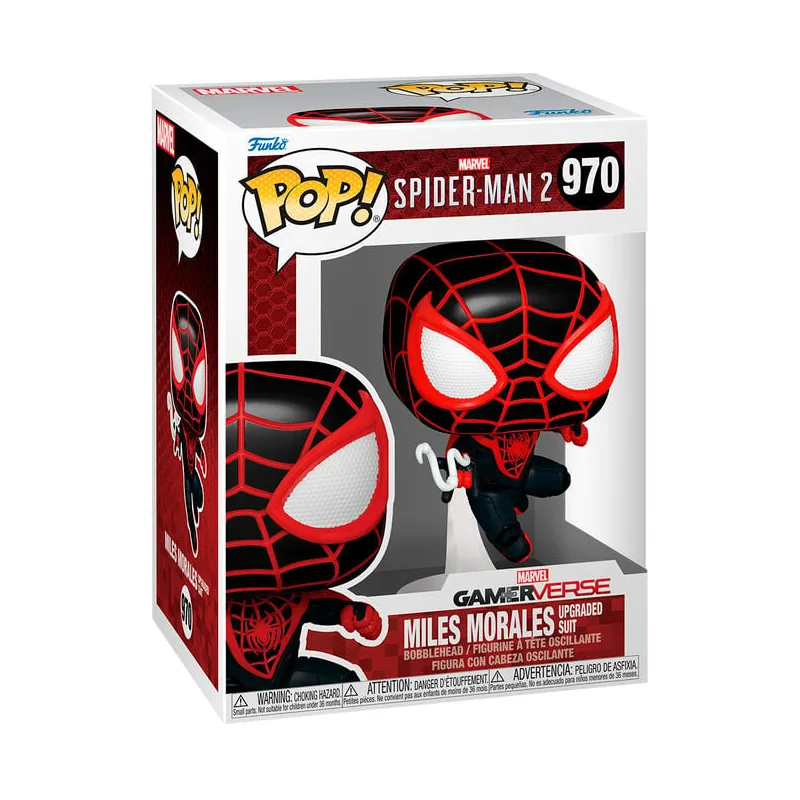Figura POP Marvel Spiderman 2 Miles Morales Upgraded Suit