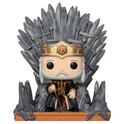 Figura POP Deluxe La Casa del Dragon Viserys on the Iron Throne