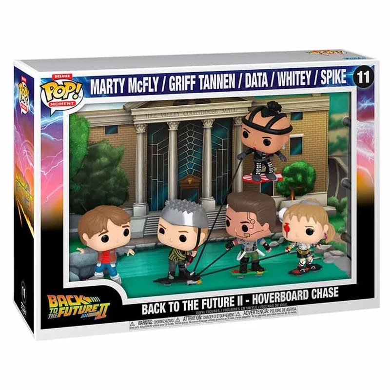 Figura POP Moments Deluxe Regreso al Futuro Back To The Future Hoverboard Chase