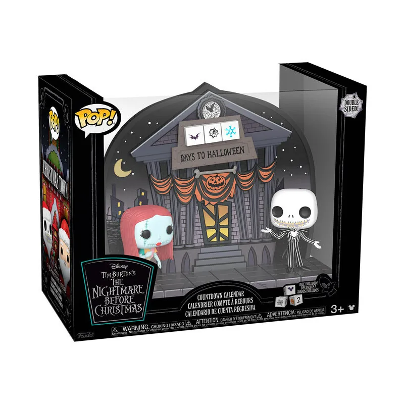 Figura POP Disney Pesadilla Antes de Navidad Dual-Sided Countdown Calendar