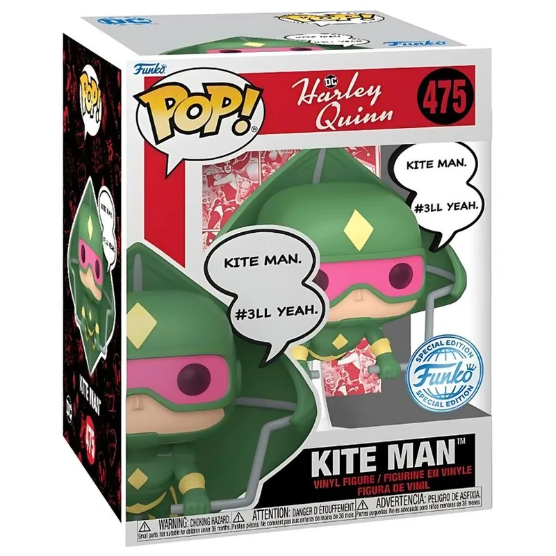 Figura POP Deluxe DC Comics Harley Quinn Kite Man Exclusive