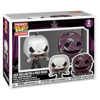 Blister 2 llaveros Pocket POP Disney Pesadilla Antes de Navidad Jack & Oogie Boogie