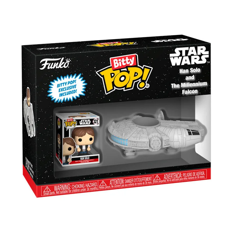 Figura Bitty POP Ride Star Wars Han Solo and the Millennium Falcon