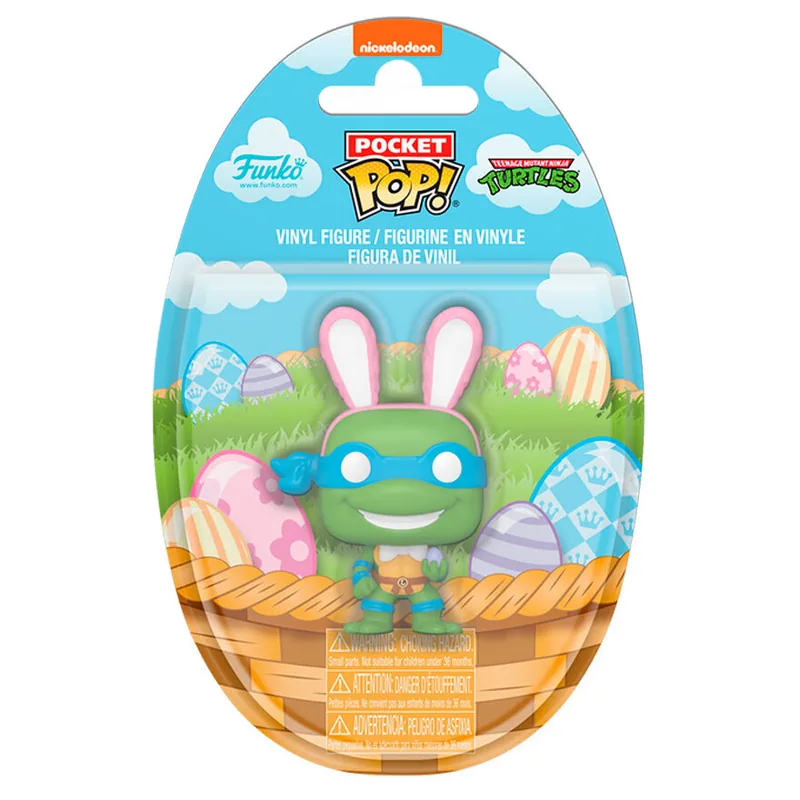 Figura Pocket POP Tortugas Ninja Leonardo Conejo de Pascua