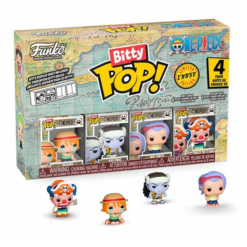 Blister 4 figuras Bitty POP One Piece Nami