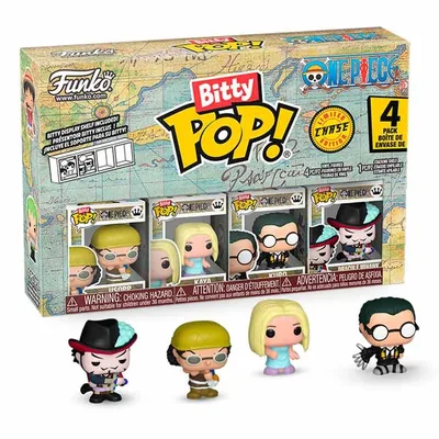 Blister 4 figuras Bitty POP One Piece Usopp