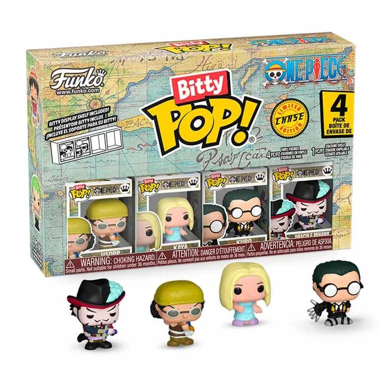 Blister 4 figuras Bitty POP One Piece Usopp