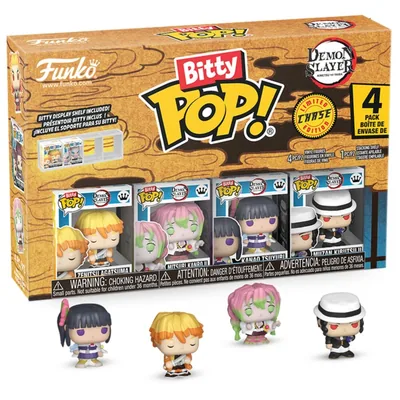 Blister 4 figuras Bitty POP Demon Slayer Zenitsu