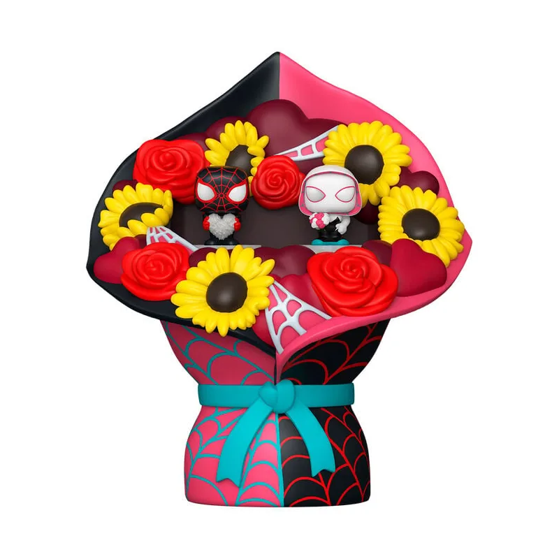 Figura Bitty POP Bouquet Marvel Miles Morales and Ghost Spider San valentin