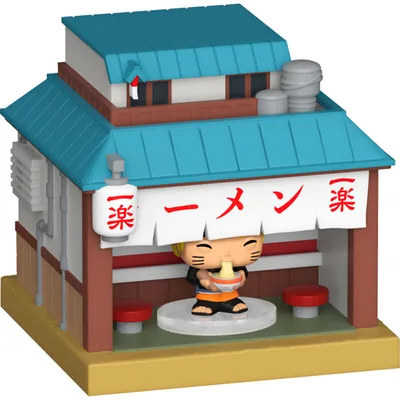 Figura Bitty POP Town Naruto Shippuden Naruto Uzumaki and Ichiraku Ramen