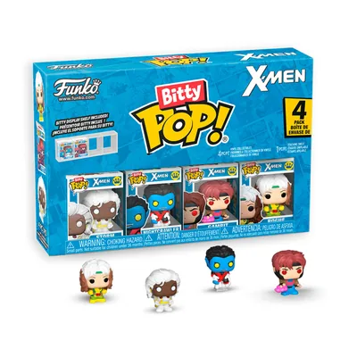 Blister 4 figuras Bitty POP Marvel X-Men Gambit