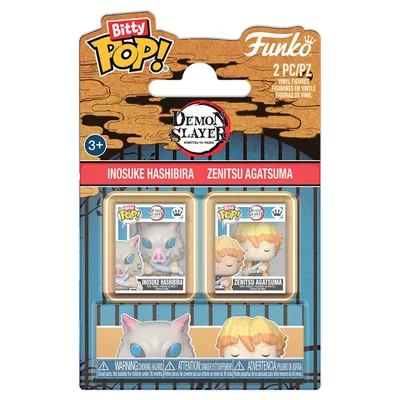 Blister 2 Bitty POP! Demon Slayer Inosuke & Zenitsu