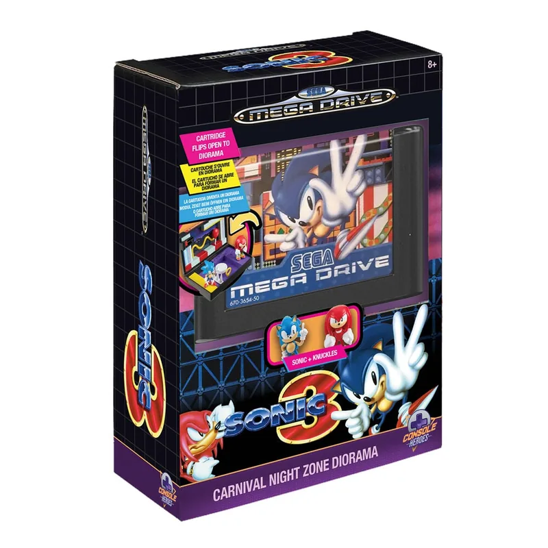 Diorama Mega Drive Sonic The Hedgehog 3 Console Heroes