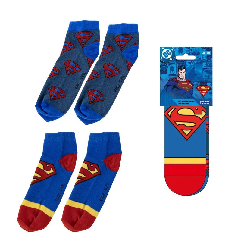 Set 2 pares calcetines Superman DC Comics adulto