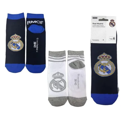 Set 2 pares calcetines Real Madrid adulto