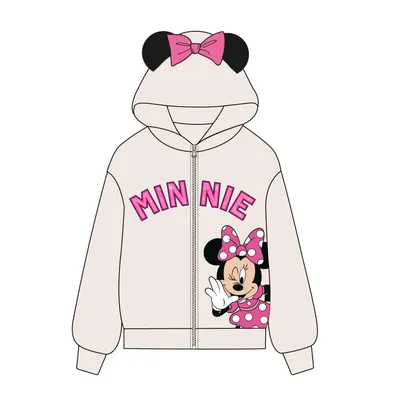 Sudadera capucha cremallera Minnie Disney